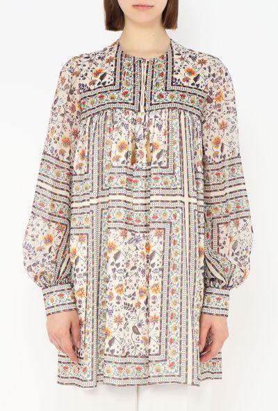 Saint Laurent 2014 Floral Peasant Tunic - 1 Saint Laurent 2014 Floral Peasant Tunic - 1