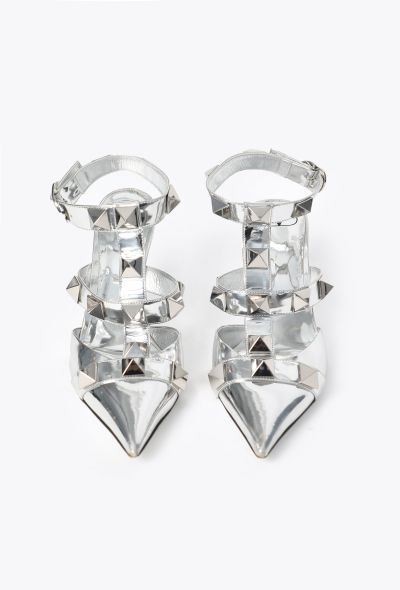 Valentino 2022 Roman Stud Metallic Pumps - 2 Valentino 2022 Roman Stud Metallic Pumps - 2