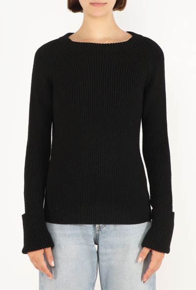 The Row Wool Ribbed Knit Jumper - 1