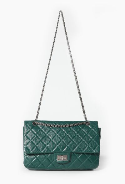 Chanel Green 2.55 Jumbo Flap Bag - 2 Chanel Green 2.55 Jumbo Flap Bag - 2