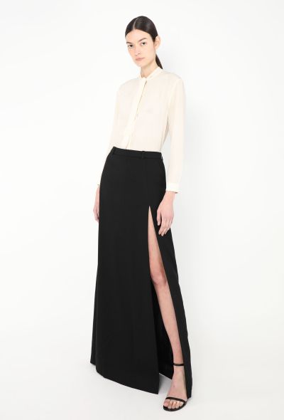 Saint Laurent 2022 Maxi Slit Skirt - 1