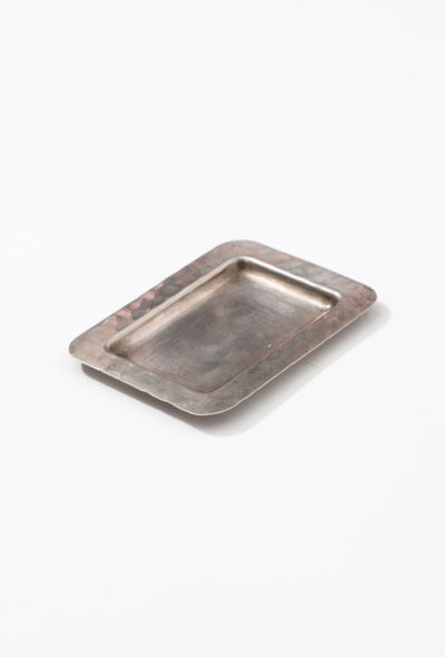Christian Dior 70s Hammered Silver Mini Tray - 2