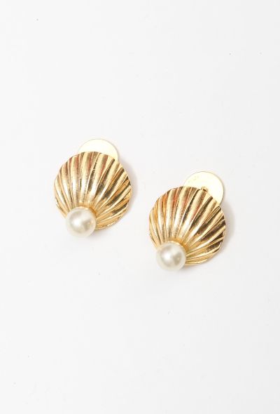                             Seashell Pearl Cufflinks - 1
