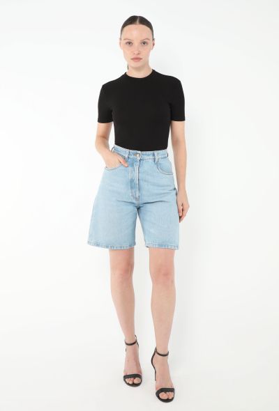 Prada 2024 Denim Bermuda Shorts - 1