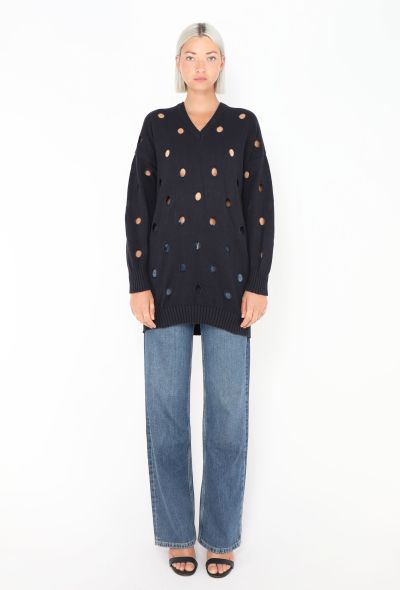 Gianni Versace Early '80s Cut-Out Sweater - 2 Gianni Versace Early '80s Cut-Out Sweater - 2