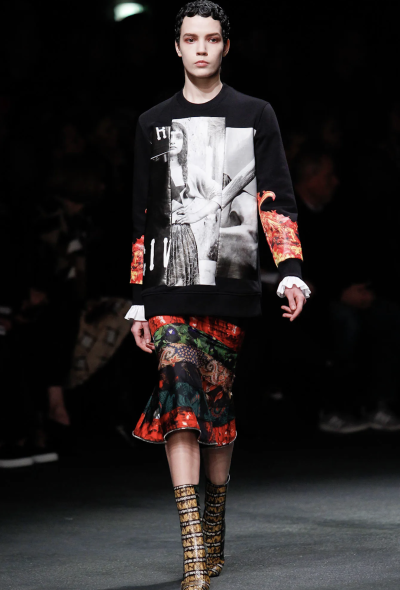Givenchy Silk Printed Zip Skirt, F/W 2013 - 2