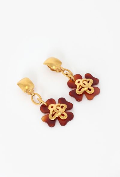 Chanel RARE 1995 Clover Drop Earrings - 2 Chanel RARE 1995 Clover Drop Earrings - 2