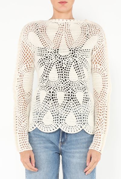 Gabriela Hearst Pre-Fall 2024 Capps Crochet Sweater - 1 Gabriela Hearst Pre-Fall 2024 Capps Crochet Sweater - 1