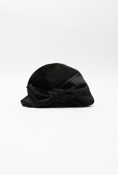                             Fur Bow Hat - 1