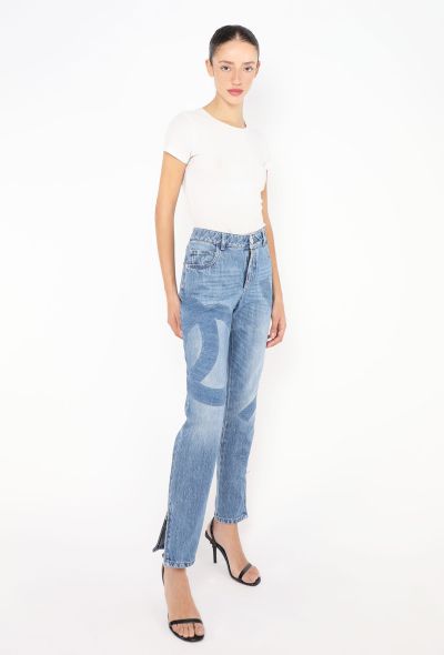 Chanel Tapered Tonal 'CC' Jeans - 2