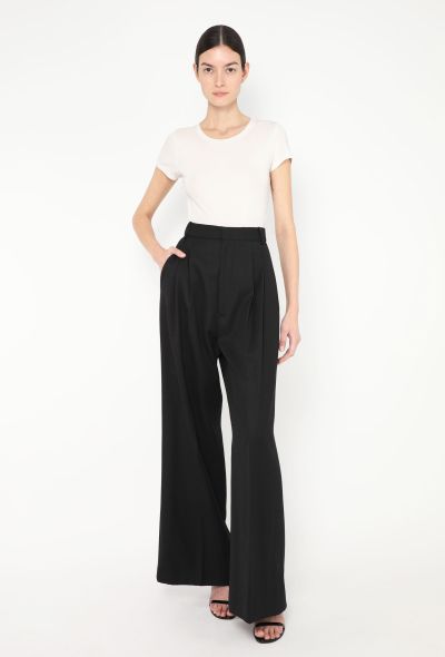 Céline Wide-Leg Pleated Trousers - 1 Céline Wide-Leg Pleated Trousers - 1