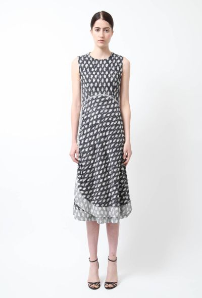                                         Print Textured Dress-1