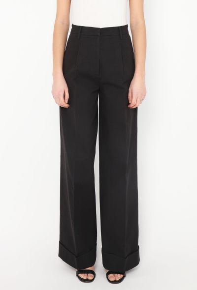Prada High-Waisted Cuffed Trousers - 2 Prada High-Waisted Cuffed Trousers - 2