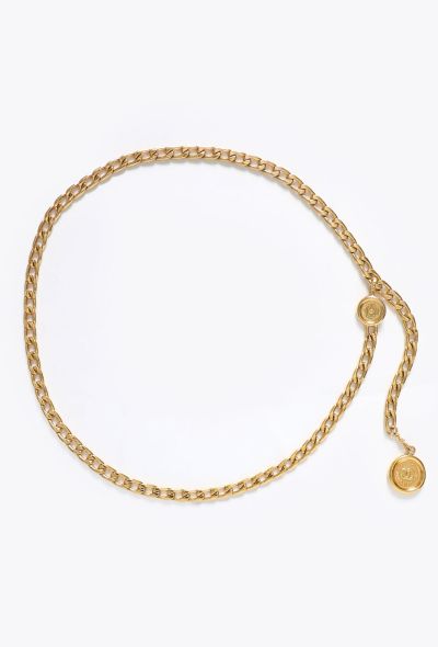 Chanel COLLECTOR 1995 Medallion Chainlink Belt - 1