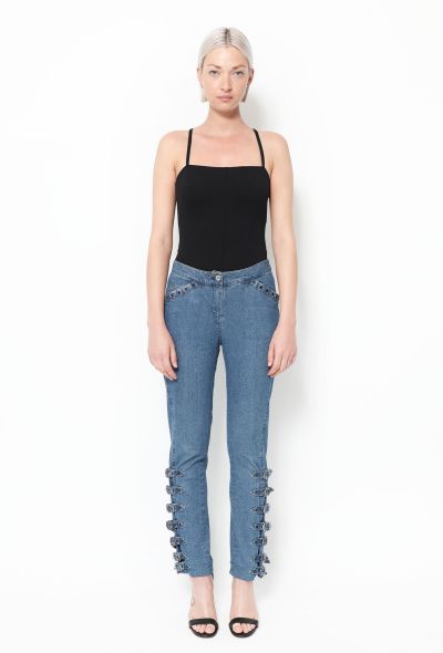                             2003 Buckled Eyelet Jeans - 1