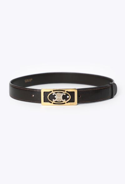 Céline Vintage Triomphe Emblem Belt - 1