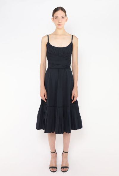 Prada Pleated Cotton Babydoll Dress - 1
