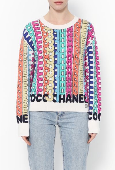 Chanel 2021 Cashmere Emblem Sweater - 1
