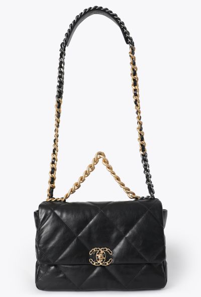 Chanel Black 19 Flap Bag GM - 1