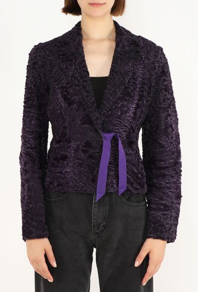 Prada Astrakhan Wrap Jacket, F/W 2000 - 1