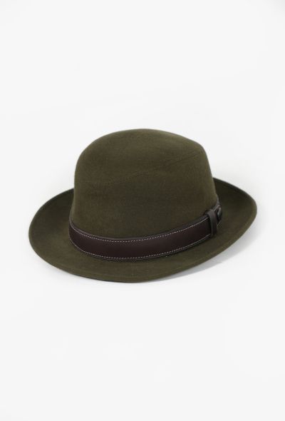 Hermès Leather Trim Hat - 2