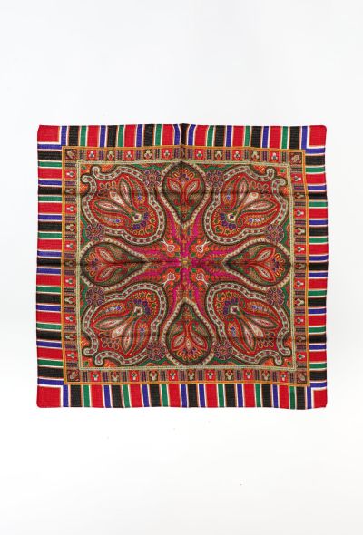 World Treasures 50s Paisley Woven Scarf - 2