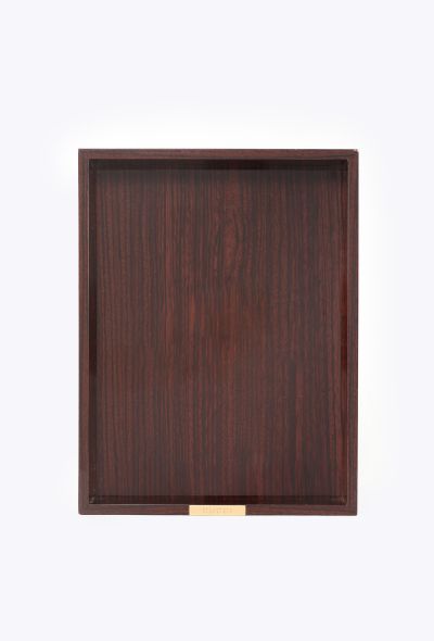 Gucci Vintage Lacquered Oak Deco Tray - 1