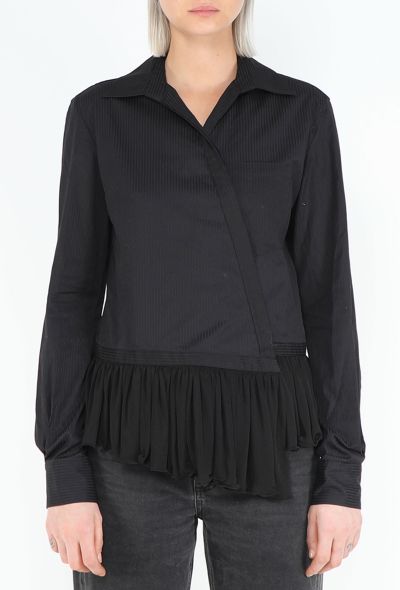 Balenciaga S/S 2001 Asymmetrical Ruffled Shirt - 1