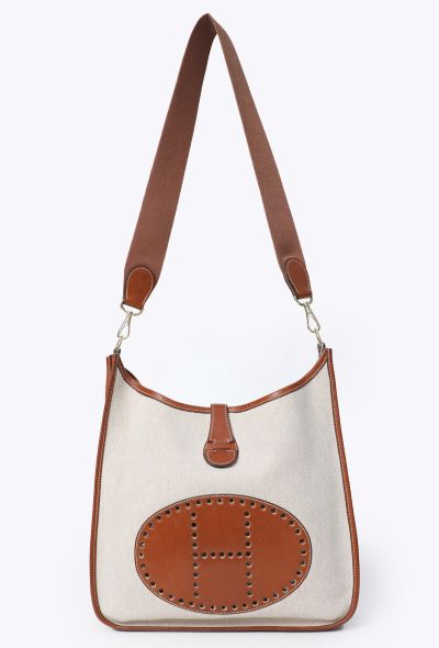 Hermès Vintage Barenia & Toile H Évelyne 33 - 1
