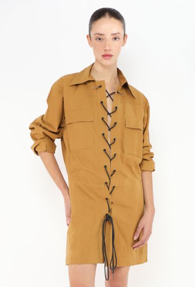 Saint Laurent 1990 Lace-Up Saharan Tunic - 1