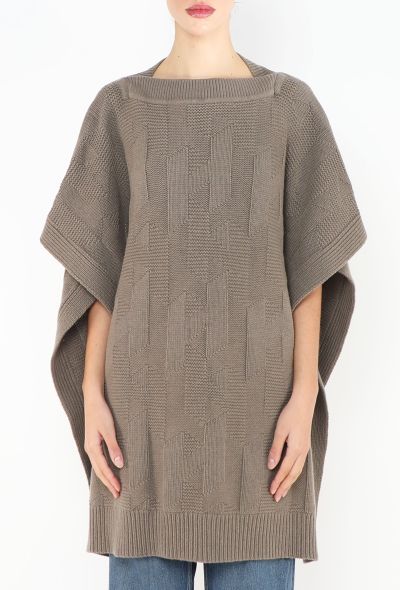 Hermès 'H' Rectangular Cape Poncho - 2