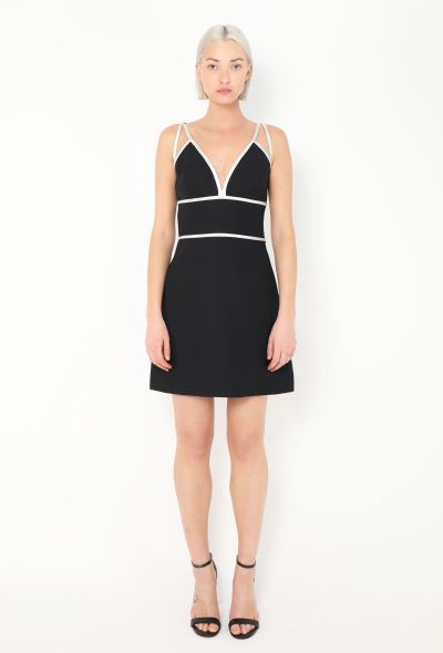 Prada F/W 2014 Metallic Trim Flared Dress - 1 Prada F/W 2014 Metallic Trim Flared Dress - 1