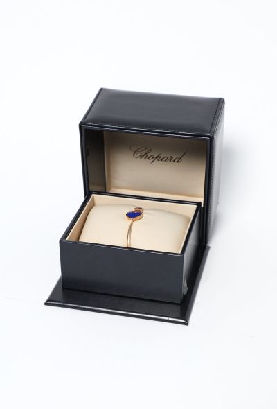 Chopard 18k Gold, Lapis Lazuli & Diamond 'Happy Hearts' Bracelet - 2