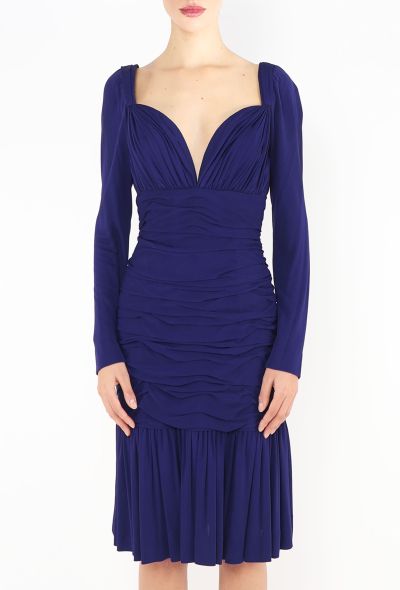 Saint Laurent Haute Couture 1996 Ruched Bustier Dress - 2