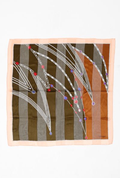 Valentino Jewel Silk Scarf - 2