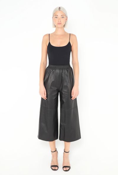 Loewe 2019 Cropped Lambskin Culottes - 1