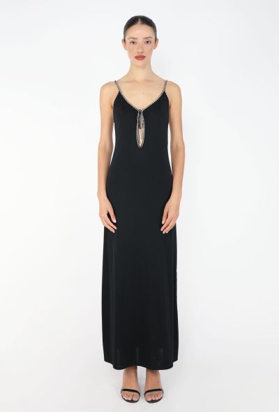 Azzaro 1975 Strass Trim Jersey Gown - 1