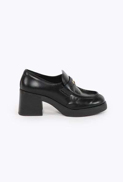Miu Miu Spring 2022 Platform Penny Loafers - 1