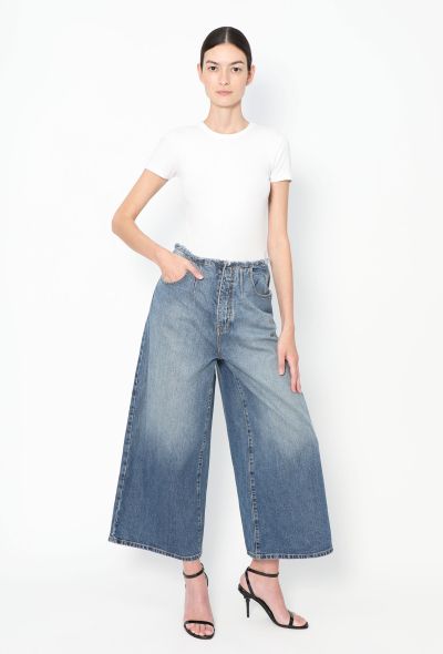 Alaïa 2022 Wide-Leg Frayed Jeans - 1 Alaïa 2022 Wide-Leg Frayed Jeans - 1