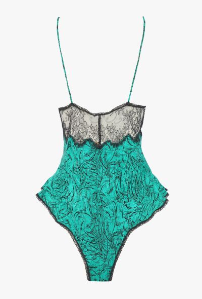 Dior Vintage Chantilly Silk Bodysuit - 2