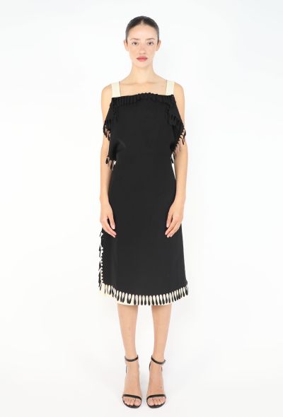 Issey Miyake Bicolor Fringe Dress, 1990s - 1
