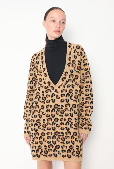 Alaïa RARE F/W 1991 Oversized Leopard Sweater - 1 Alaïa RARE F/W 1991 Oversized Leopard Sweater - 1