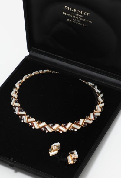                             Chaumet 18K Gold & Mother-of-Pearl Set - 1