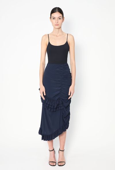 Marni Marni Accordion Ruffled Silk Skirt - 1 Marni Marni Accordion Ruffled Silk Skirt - 1
