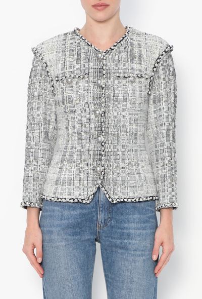 Chanel STUNNING Pearl Trim Lesage Jacket - 1 Chanel STUNNING Pearl Trim Lesage Jacket - 1