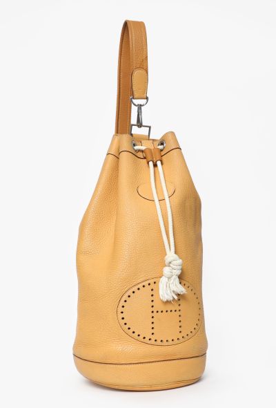 Hermès Vintage Sable Clémence Lunch Bag - 2