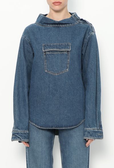 Chloé Pre-Fall 2016 Denim Pocket Top - 1 Chloé Pre-Fall 2016 Denim Pocket Top - 1