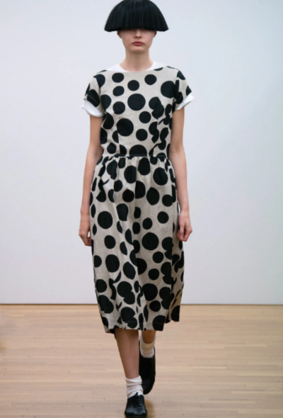                                         S/S 2015 Polka Dot Linen Skirt-2