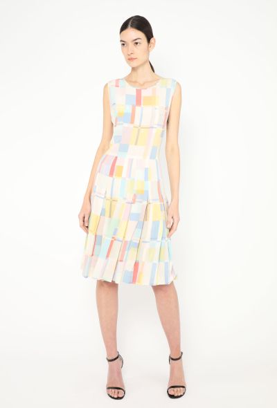 Chanel Rare 1999 Colorblock Chiffon Dress - 1 Chanel Rare 1999 Colorblock Chiffon Dress - 1