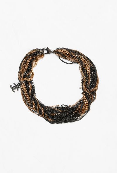 Chanel 2011 Draped Chainlink 'CC' Necklace - 1